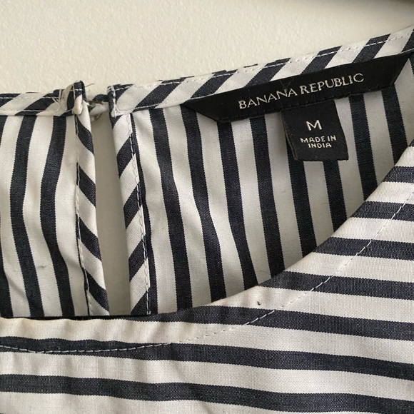 Banana Republic Striped Peplum Top - Picture 3 of 4